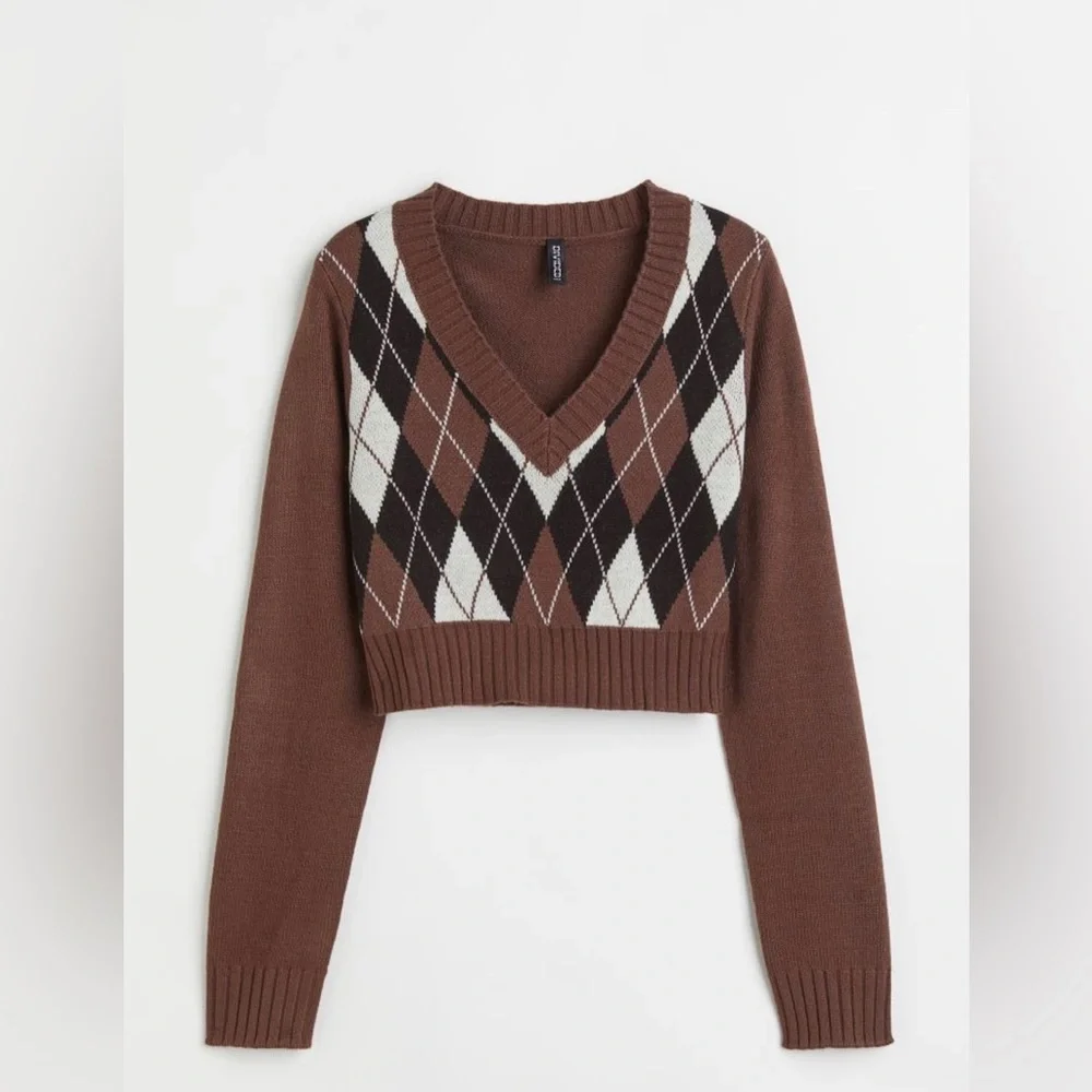 Forever 21 Skirt and Sweater Set - Brown/Black/White, S - Picture 3 of 4